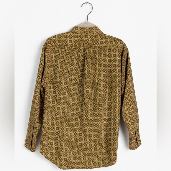 Hunt Club Men's Medium Brown Button-Up Shirt - 100% Cotton, Long Sleeve Shirt - Picture 2 of 2